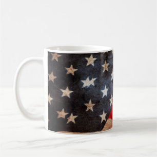 Closeup of grunge American flagamerica, american, Kaffeetasse