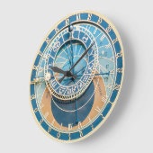 Closeup on Prague Astronomical Clock, Czech R. Große Wanduhr (Winkel)