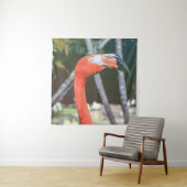 Closeup photography of red long-neck bird wandteppich (Beispiel)