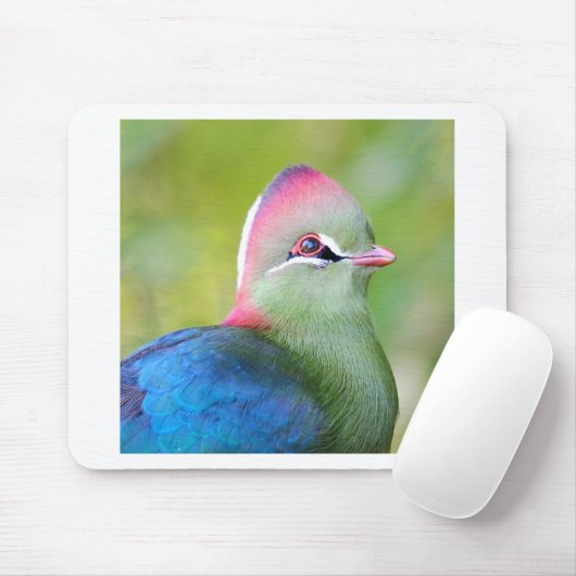 Closeup turaco fischer mousepad (Mit Mouse)