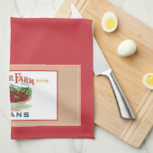 Closing Farm Label Küchentuch (Viertel Falte)