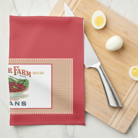 Closing Farm Label Küchentuch (Viertel Falte)