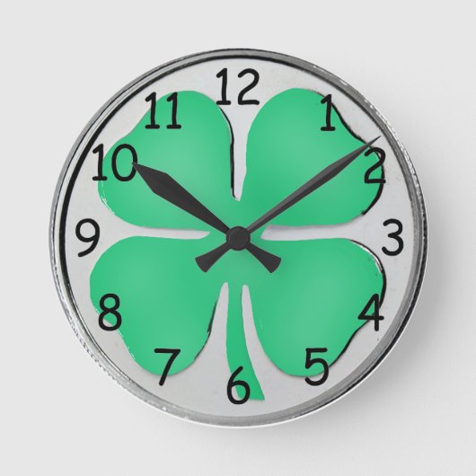 Closing Irish Wall Clock Runde Wanduhr (Vorderseite)