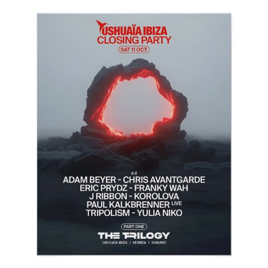 Closing Party Ushuaïa Ibiza Poster (Vorderseite)