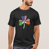 Closing US Ireland Flag Kleeblatt American Irish F T-Shirt (Vorderseite)