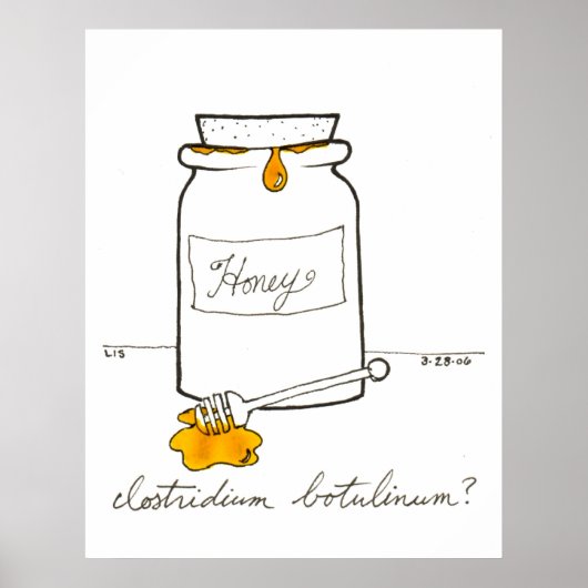 Clostridium Botulinum print Poster (Vorne)