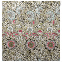 CLOTH NAPKIN : WILLIAM MORRIS : CORNCOCKLE DESIGN