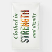 Clothed in Strength and Dignity Banner (Vertikal)