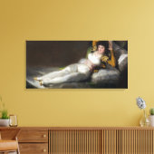 Clothed Maja (von Francisco Goya) Leinwanddruck (Insitu (Wohnzimmer))