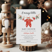 Clothes Red Merry Little Baby Shower Baby Shower Einladung