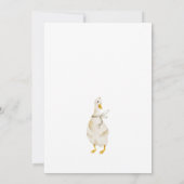 Clothesline Goose Nest Baby Shower Invitation Einladung (Rückseite)