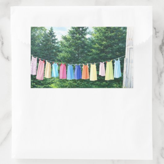 Clothesline Sticker | Nostalgic Laundry Line (Tasche)