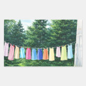Clothesline Sticker | Nostalgic Laundry Line (Vorderseite)