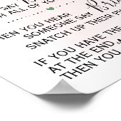 Clothespin Brautparty Game Lemons Pink Poster (Ecke)