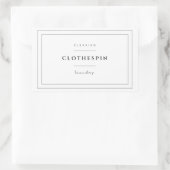 Clothespin-Etikett Rechteckiger Aufkleber (Tasche)