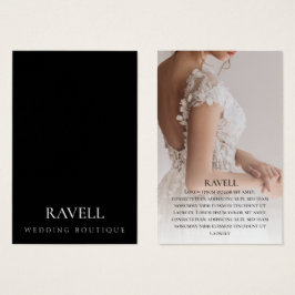 Clothing brand with photo Business Card