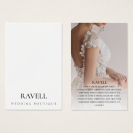 Clothing brand with photo Business Card