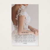 Clothing brand with photo Business Card (Rückseite)