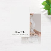 Clothing brand with photo Business Card (Schreibtisch)