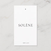 Clothing Hang Tag with Price, Size, Style & Social (Vorderseite)