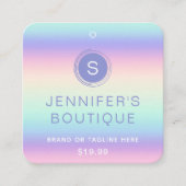 Clothing Tags Small Business Iridescent (Vorderseite)