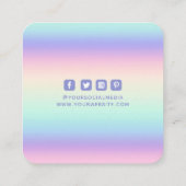 Clothing Tags Small Business Iridescent (Rückseite)
