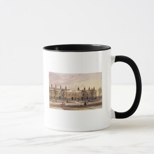 Clothworkers Almhouses im Frosch-Weg Tasse (Rechts)