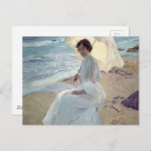 Clotilde am Strand - Joaquín Sorolla Postkarte (Vorne/Hinten)