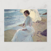 Clotilde am Strand - Joaquín Sorolla Postkarte (Vorderseite)