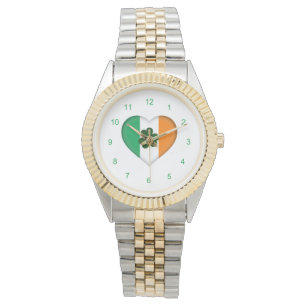 Clou mit Irish Heart Kleeblatt Watch Armbanduhr