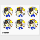 Cloud 69 runder aufkleber (Blatt)