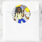 Cloud 69 runder aufkleber (Tasche)