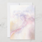 Cloud 9 Aquarell Bridal Dusche Einladung (Rückseite)