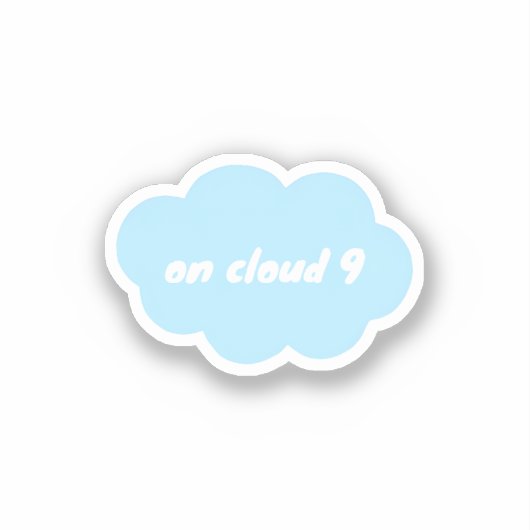 Cloud 9 aufkleber (Vorderseite)
