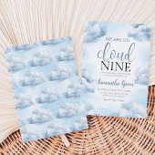 Cloud 9 Baby Dusche Einladung