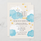 Cloud 9 Babydusche Einladung (Vorne/Hinten)