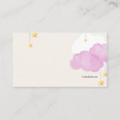 Cloud 9 Babydusche Rosa Windelwaschkarte Begleitkarte (Rückseite)