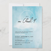 Cloud 9 Bachelorette Weekend Einladung (Vorderseite)