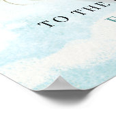 Cloud 9 - Blau-Weiß-Brautparty - Willkommen Foto Poster (Ecke)