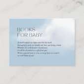 Cloud 9 Blue Baby Boy Shower Books for Baby Begleitkarte (Vorderseite)