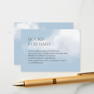 Cloud 9 Blue Baby Boy Shower Books for Baby Begleitkarte