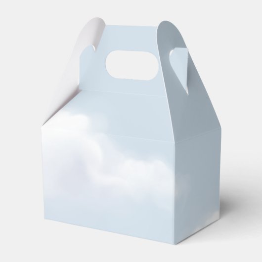 Cloud 9 Blue Brautparty Geschenkschachtel (Rückseite)