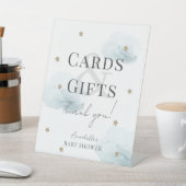 Cloud 9 Blue Clouds Boy Babyduschkarten & Geschenk Sockelschild (In SItu)