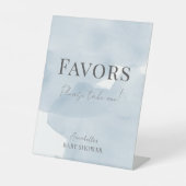 Cloud 9 Blue Sky Boy Baby Duschfavoriten Sockelschild (Vorderseite)