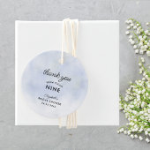 Cloud 9 Blue Sky Elegantes einfaches Brautparty Geschenkanhänger