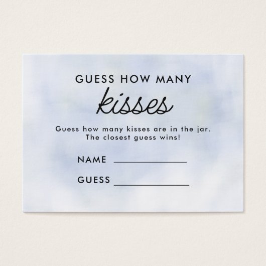 Cloud 9 Blue Sky: Wie viele Kisses Game (Vorderseite)