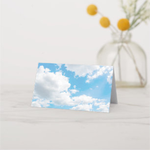 Cloud 9 Blue Wedding Platzkarte