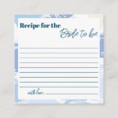 Cloud 9 Brautparty Rezept für Braut Begleitkarte (Vorderseite)