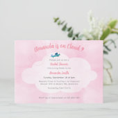 Cloud 9 Bridal Dusche Einladung (Stehend Vorderseite)