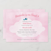 Cloud 9 Bridal Dusche Einladung (Vorne/Hinten)